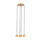 Visual Comfort Modern Collection - SLCH52030HAB - Gable Alabaster 4-Light Chandelier - Gable - Hand-Rubbed Antique Brass