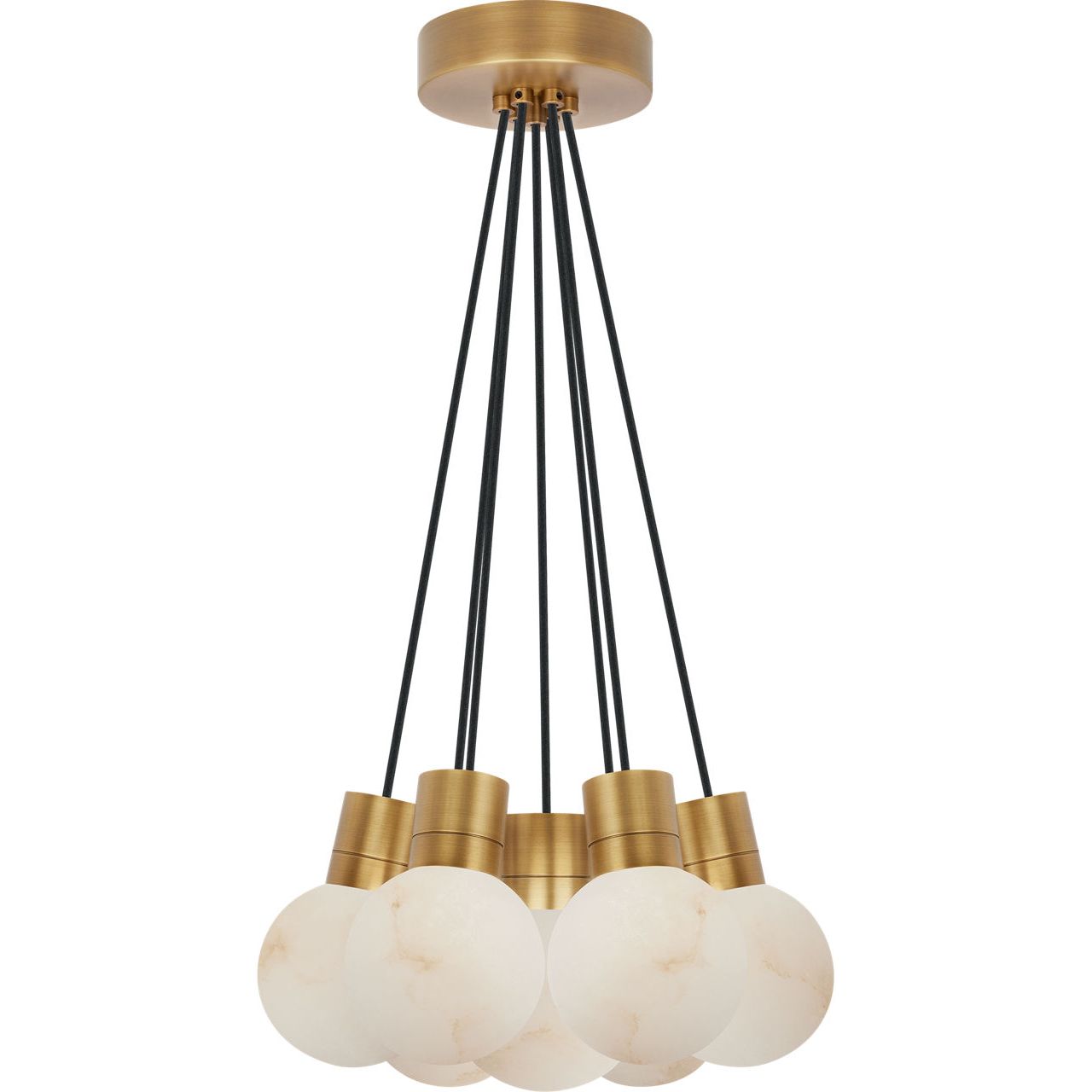 Mina Alabaster 7-Light Small Chandelier