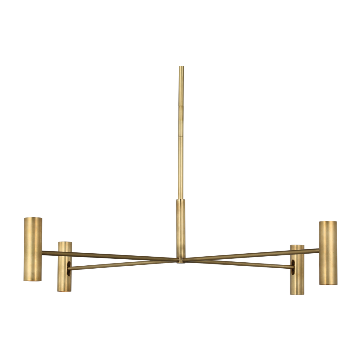 Visual Comfort Modern Collection - SLCH57030HAB - Ponte Large Chandelier - Ponte - Hand-Rubbed Antique Brass