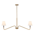 Alora Canada - LP445242MBWL - Deux lampes linéaires Suspension - Sloan - Lin noir mat/blanc