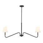 Alora Canada - LP445242BGWL - Deux lampes linéaires Suspension - Sloan - Lin blanc/or brossé