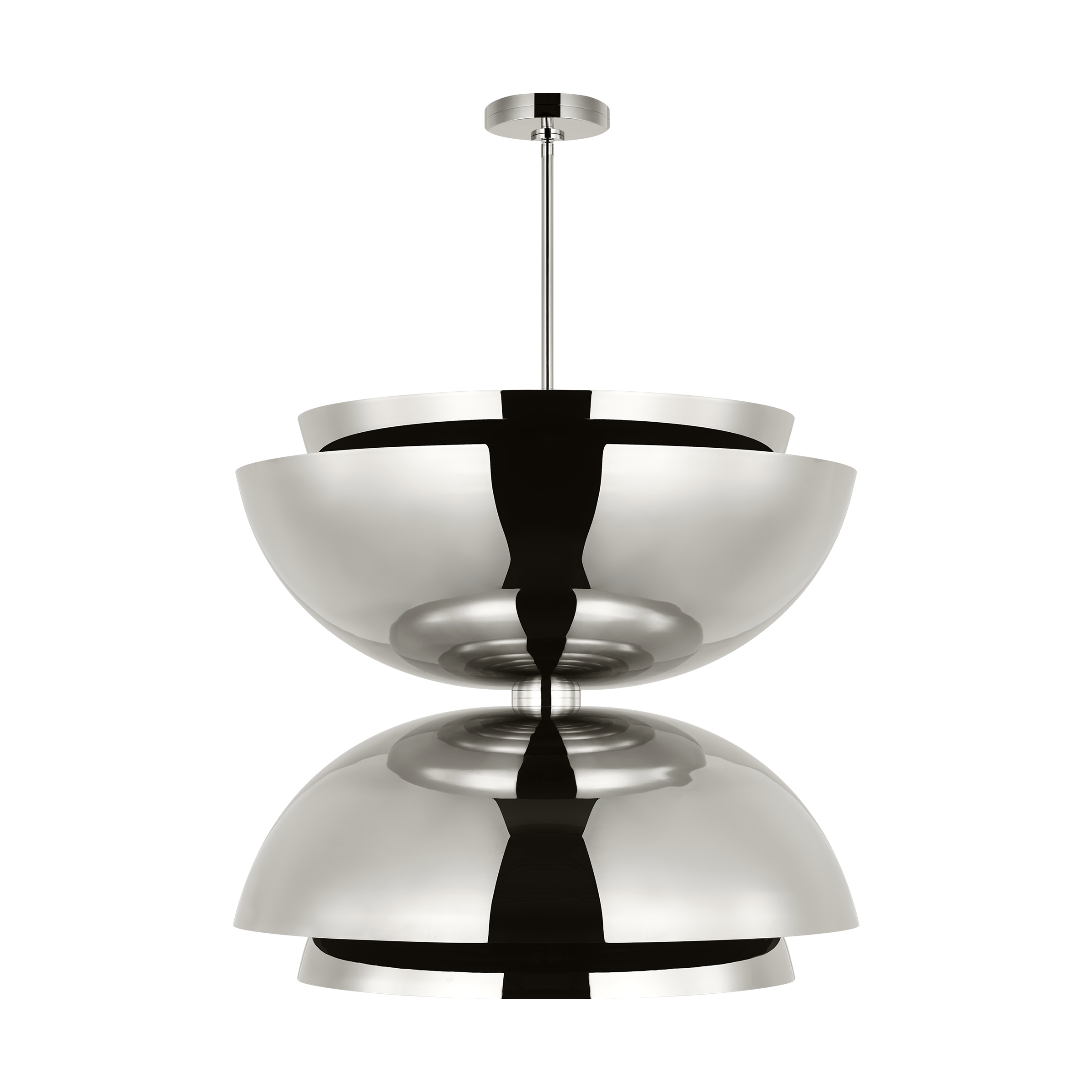 Visual Comfort Modern Collection - SLPD32027N - Shanti Grande Double Pendant - Shanti - Polished Nickel