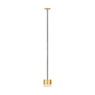 Collection Visual Comfort Modern - SLPD51930HAB - Hublot à pignon en albâtre, 1 lumière Suspension - Pignon - Laiton antique frotté à la main