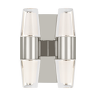 Visual Comfort Modern Collection - SLWS31427N - Lassell Double Short Sconce - Lassell - Polished Nickel