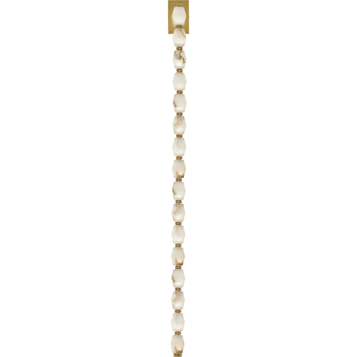 Visual Comfort Modern Collection SLWS54930ALBHAB Collier Alabaster Sconce