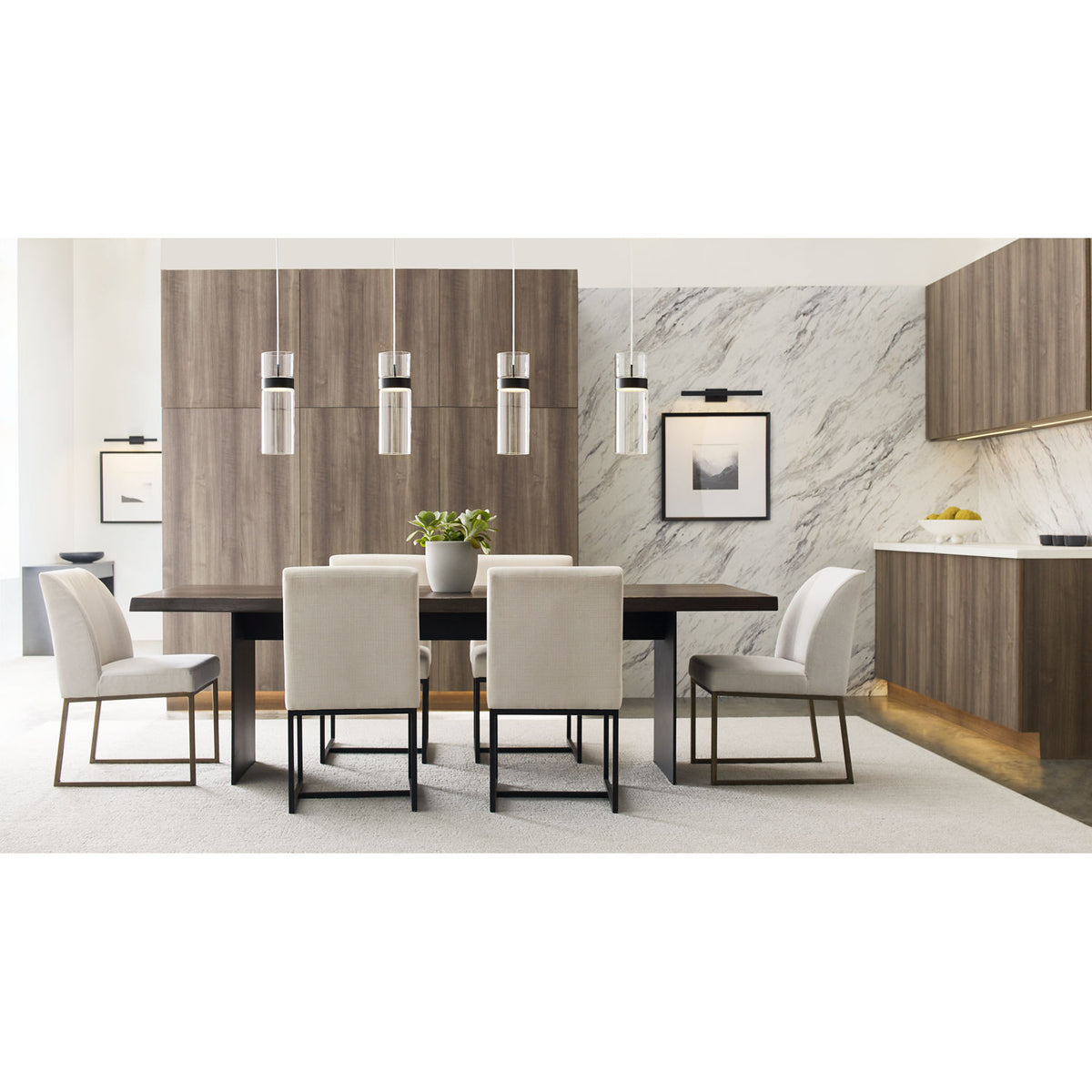 Lampe pour tableau Dessau 700DES24B-LED930 de la collection moderne Visual Comfort