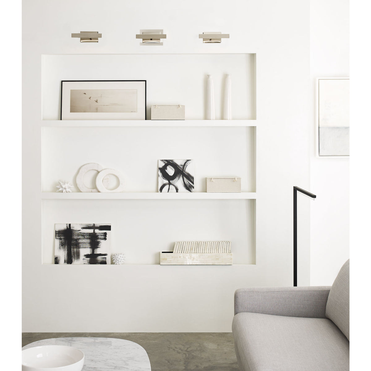 Lampe pour tableau Dessau 700DES8N-LED930 de la collection moderne Visual Comfort