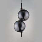 Studio M Lighting SM24931MSKBC Dreamer Pendant in Black Chrome with Mirror Smoke glass, three-quarter angle view