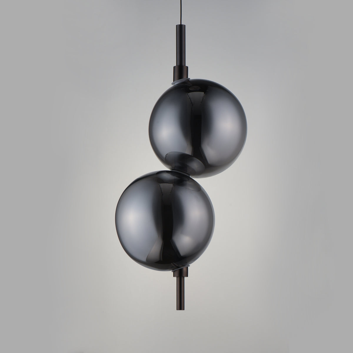 Studio M Lighting SM24931MSKBC Dreamer Pendant in Black Chrome with Mirror Smoke glass, three-quarter angle view