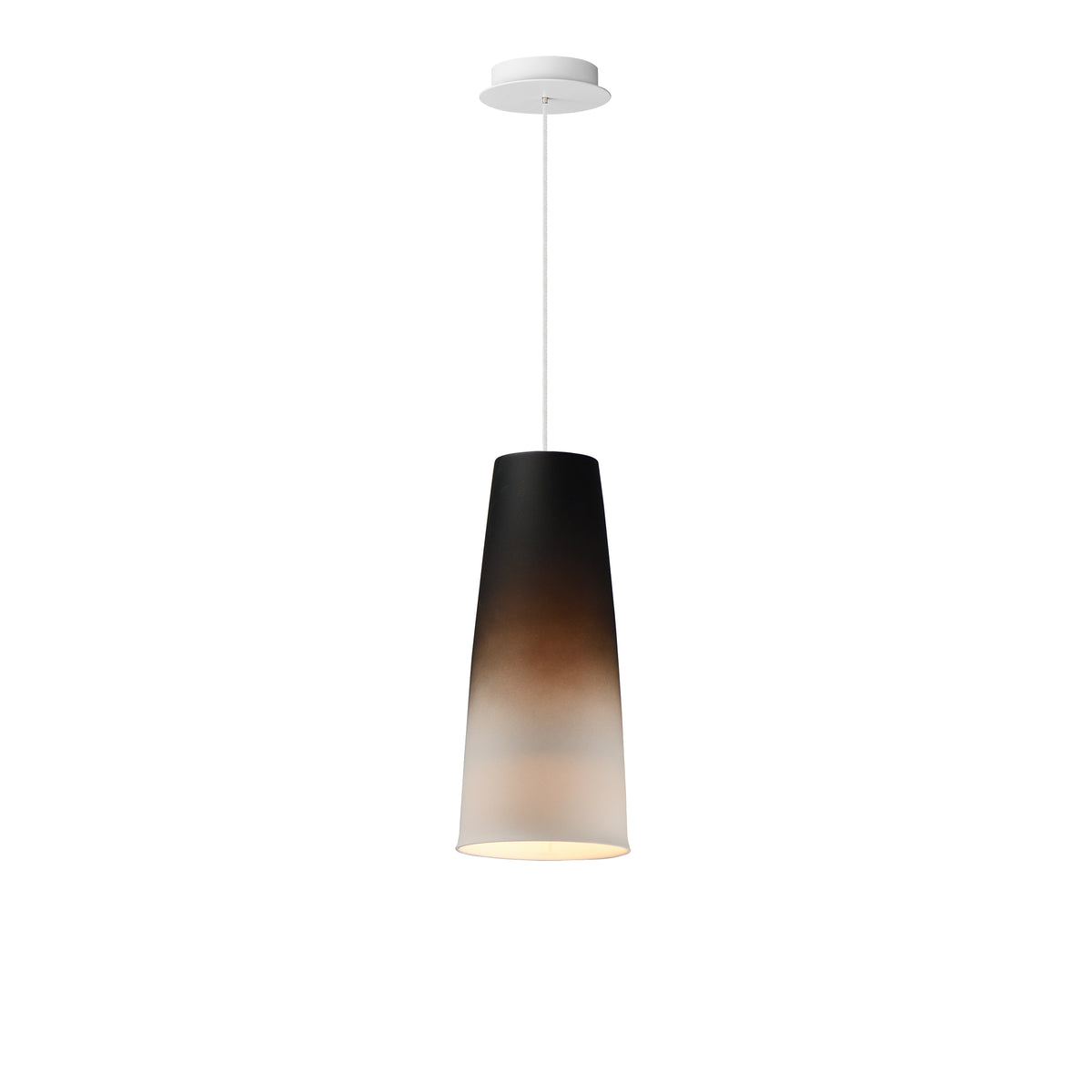 Studio M Lighting SM30001-S-OMBWT Stream Pendant in White, front view on white background