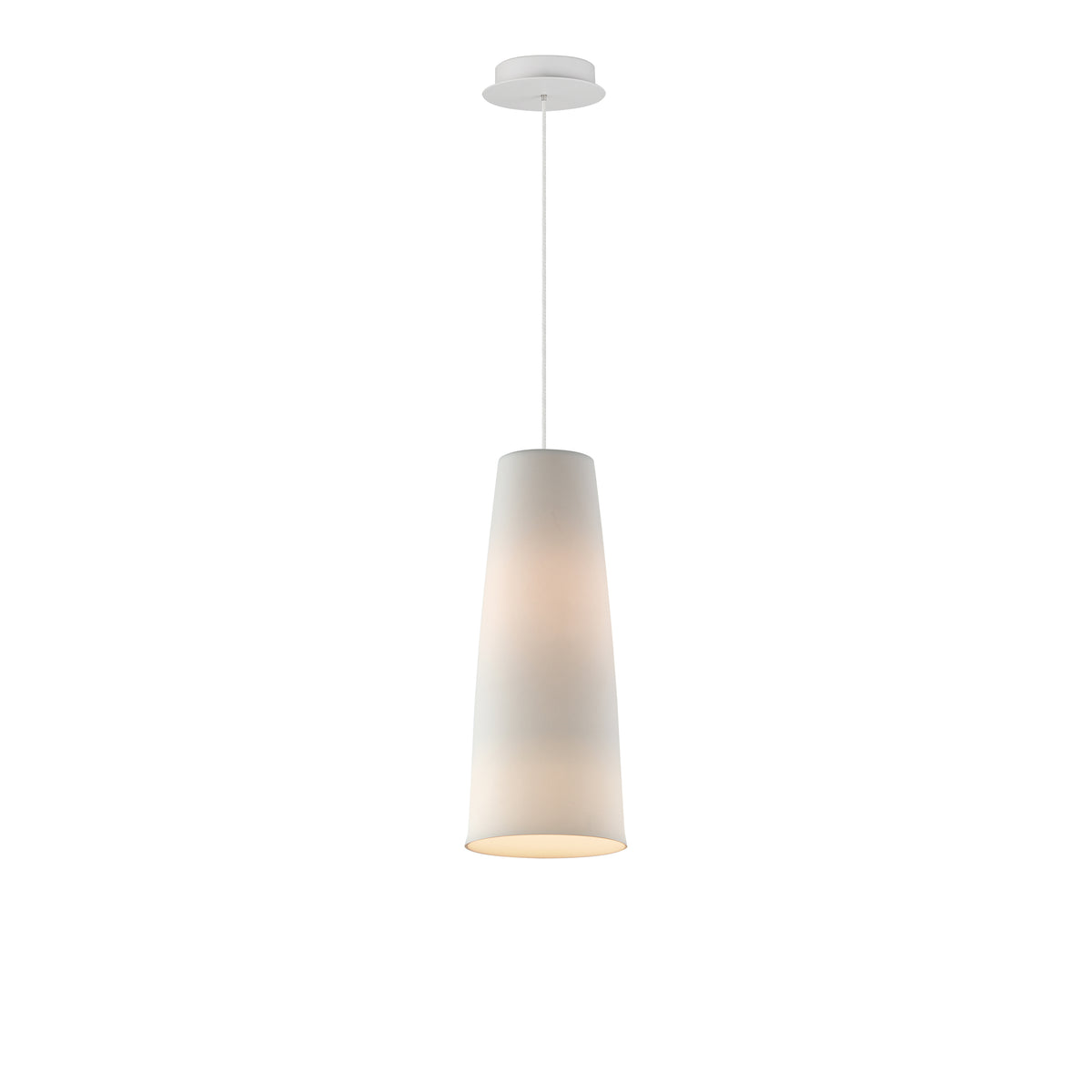 Studio M Lighting SM30001-S-WT Stream Pendant in White, front view on white background