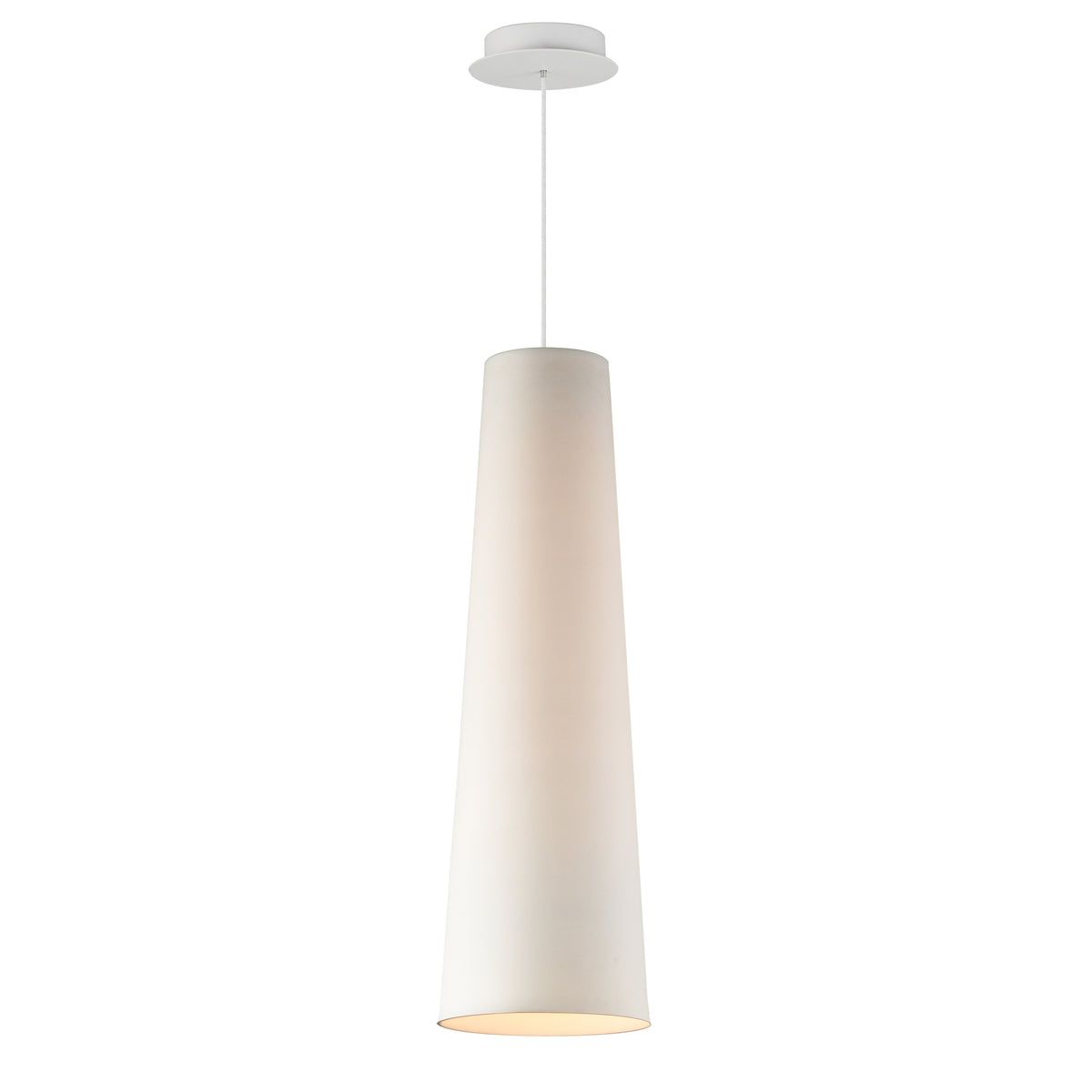 Studio M Lighting SM30001-XL-WT Stream Pendant in White, front view on white background