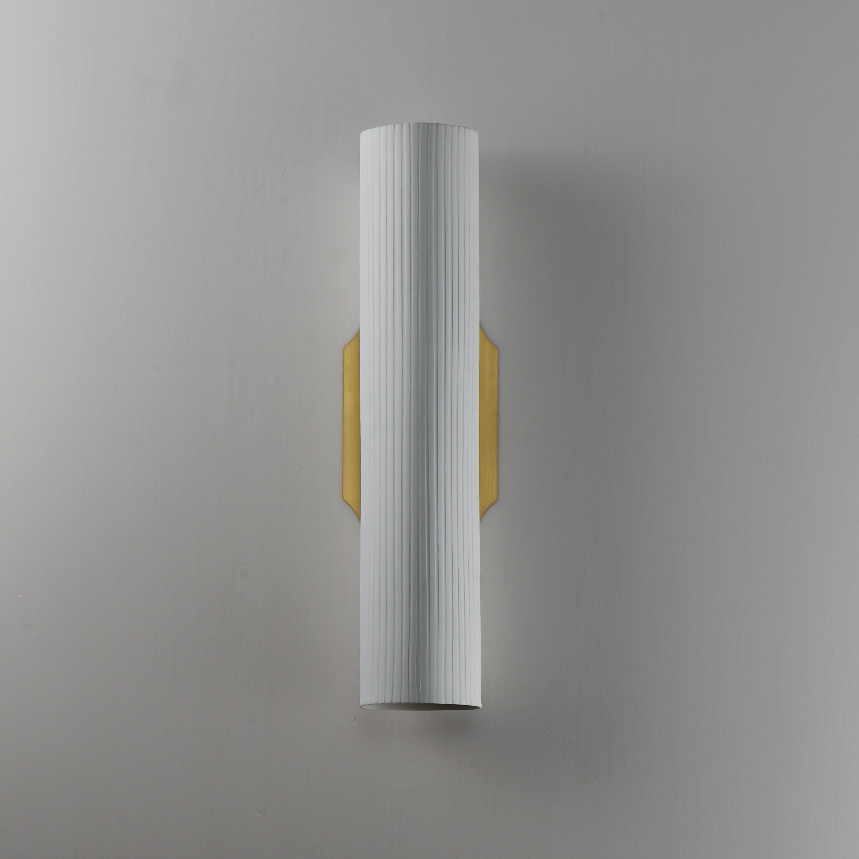 Studio M Lighting SM300300PLSVB Tropo Wall Sconce in Vintage Brass, three-quarter angle view