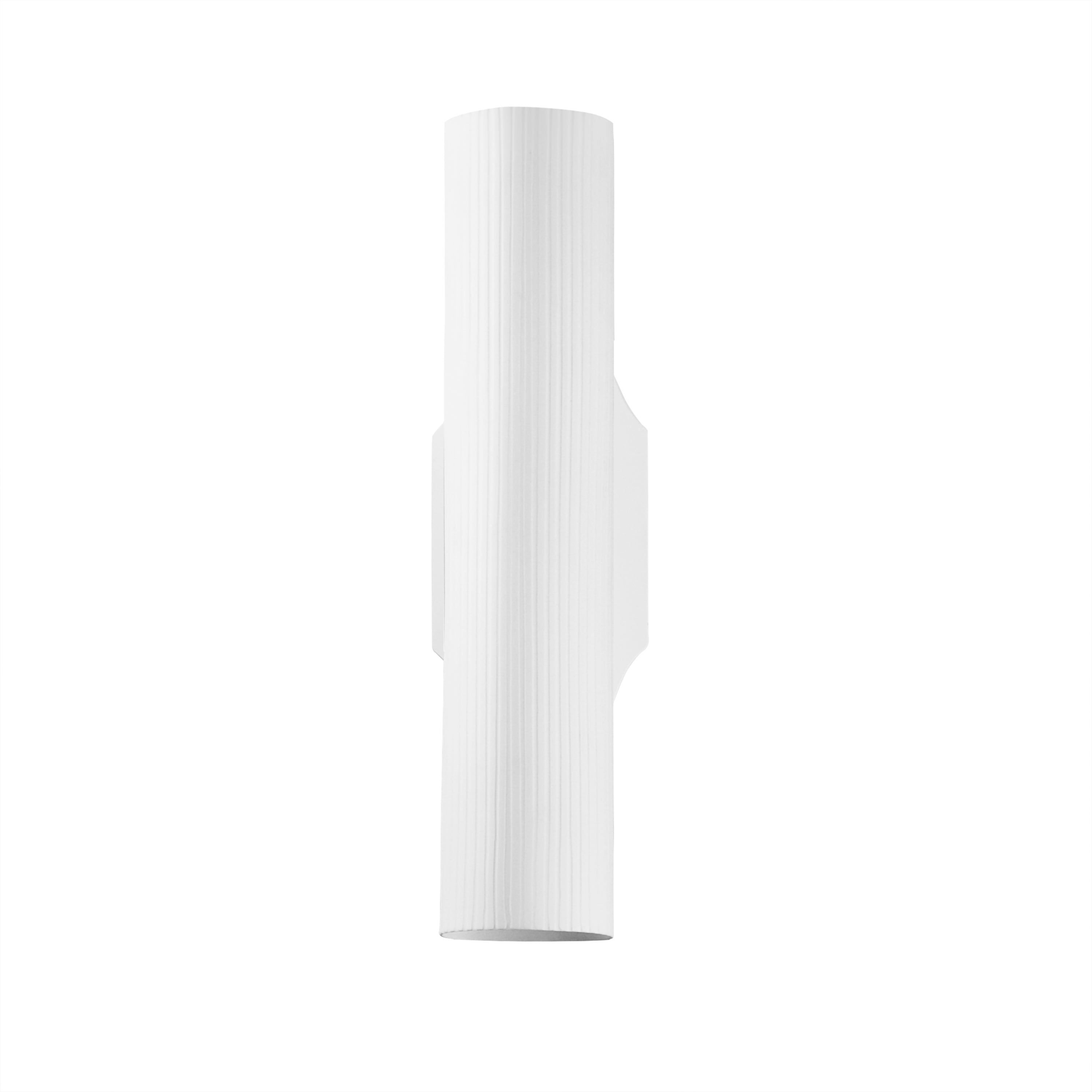 Studio M Lighting SM300300PLSWT Tropo Wall Sconce in White, front view on white background