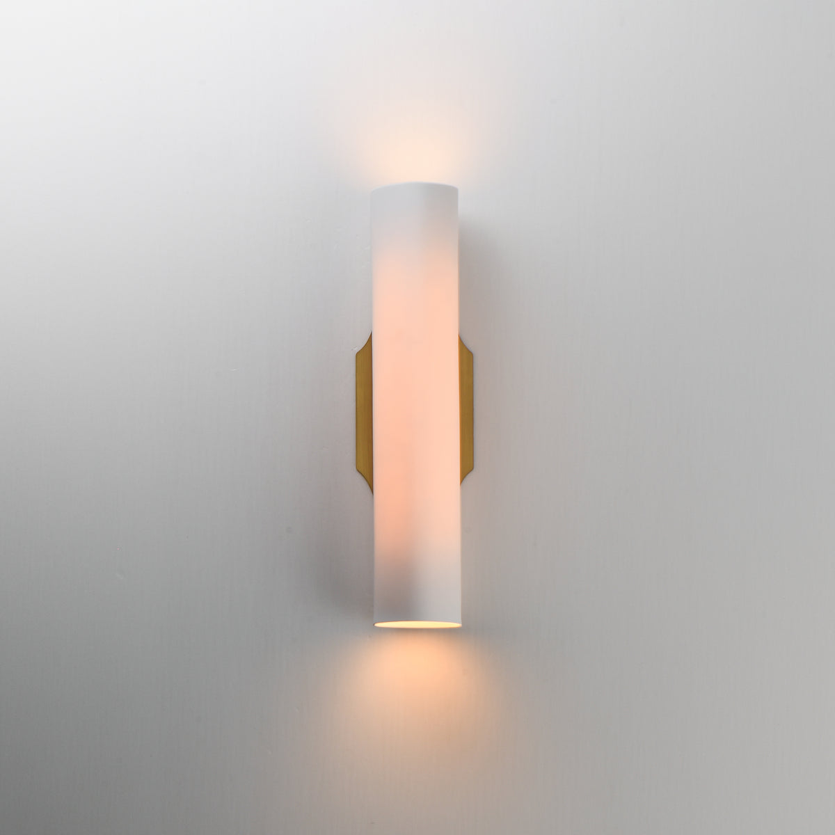 Studio M Lighting SM300300WTVB Tropo Wall Sconce in Vintage Brass, three-quarter angle view