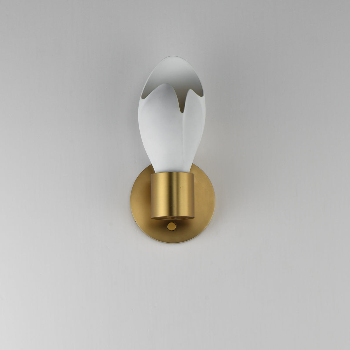 Studio M Lighting SM30140WTNAB Burgeon Wall Sconce in Natural Aged Brass, three-quarter angle view