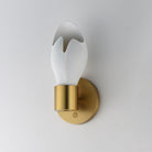 Studio M Lighting SM30140WTNAB Burgeon Wall Sconce in Natural Aged Brass, installed lifestyle view