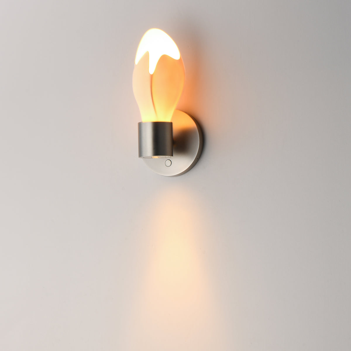 Studio M Lighting SM30140WTSN Burgeon Wall Sconce in Satin Nickel, side profile view