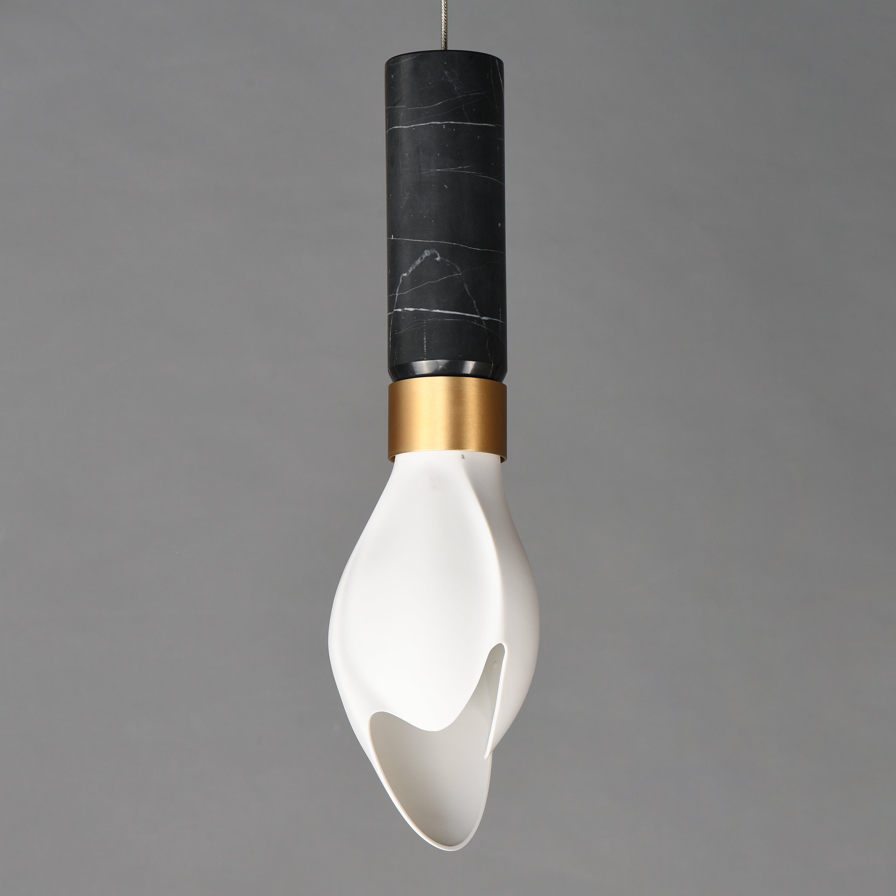 Studio M Lighting - SM30141WTBKMNAB - Burgeon Pendant - Burgeon - Natural Aged Brass