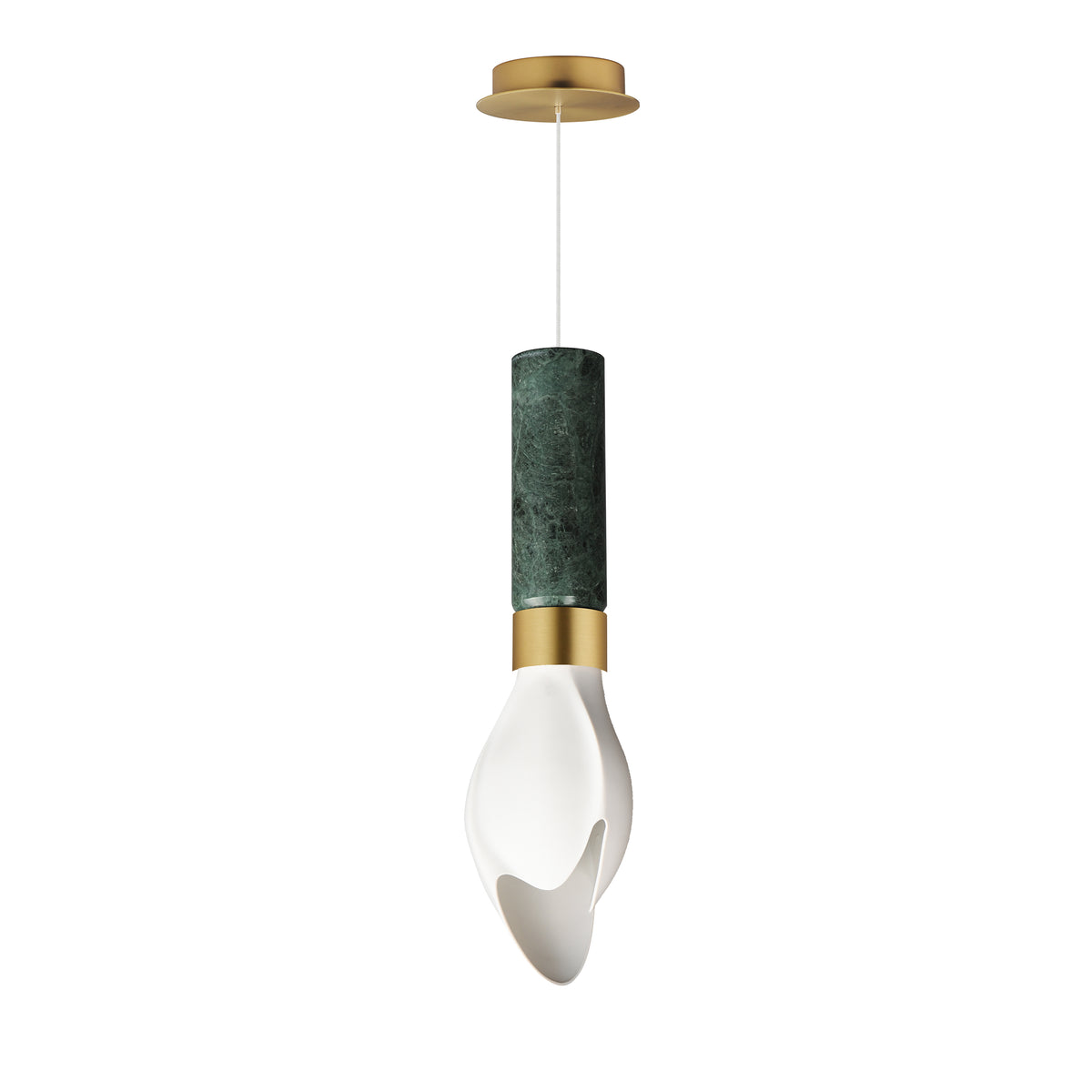 Studio M Lighting - SM30141WTVAMNAB - Burgeon Suspension - Chirurgien - Naturel Laiton vieilli