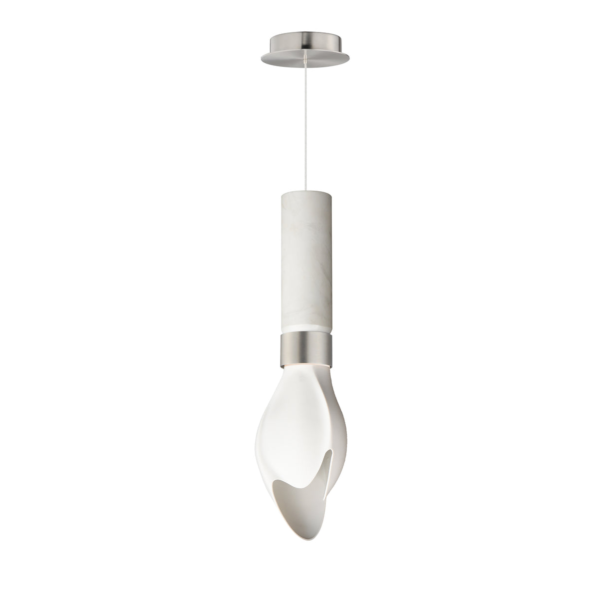 Studio M Lighting - SM30141WTWCMSN - Burgeon Suspension - Burgeon - Nickel satiné