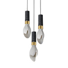 Studio M Lighting - SM30143WTBKMNAB - Burgeon Suspension - Chirurgien - Naturel Laiton vieilli