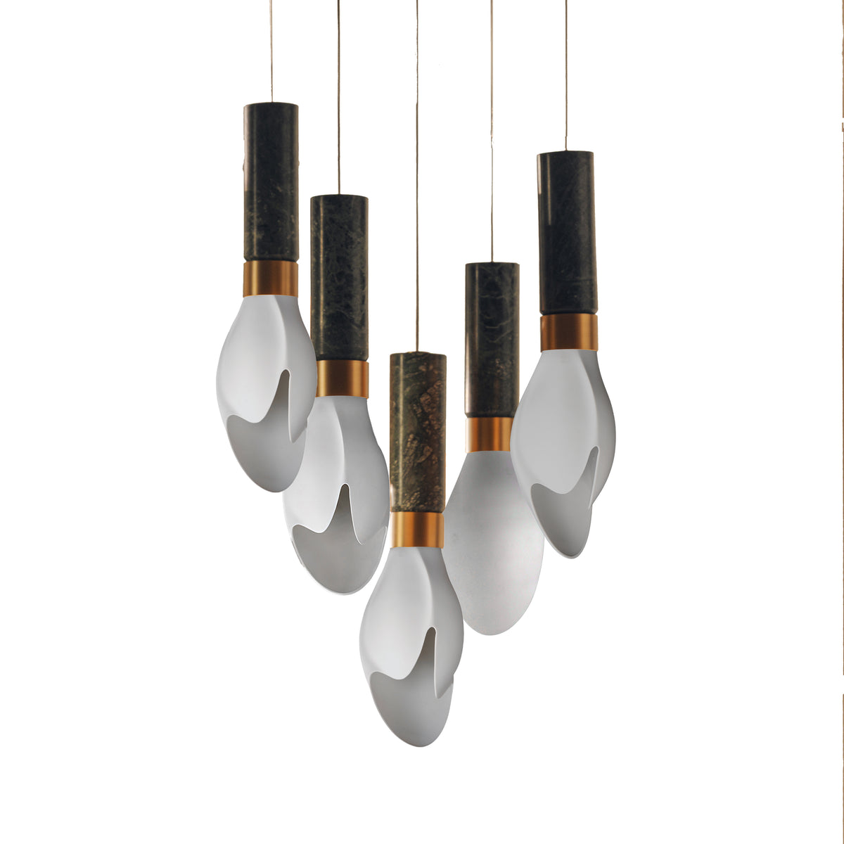 Studio M Lighting - SM30145WTVAMNAB - Burgeon Pendant - Burgeon - Natural Aged Brass