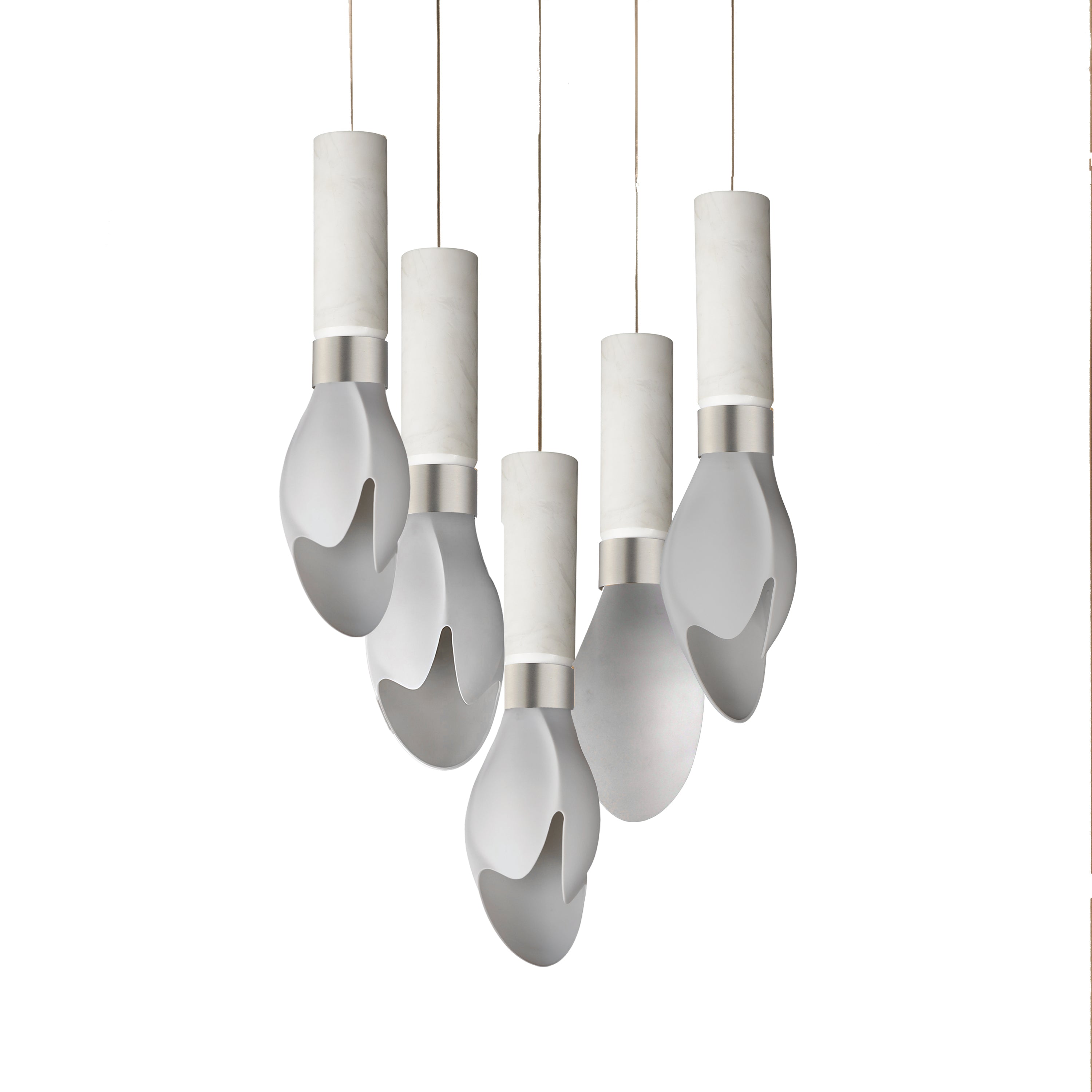 Studio M Lighting - SM30145WTWCMSN - Burgeon Pendant - Burgeon - Satin Nickel