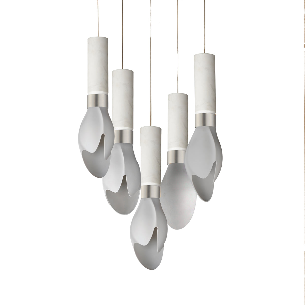 Studio M Lighting - SM30145WTWCMSN - Burgeon Pendant - Burgeon - Satin Nickel