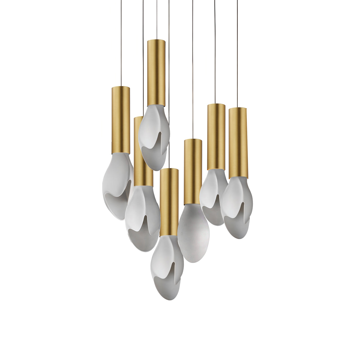 Studio M Lighting - SM30147WTNAB - Burgeon Pendant - Burgeon - Natural Aged Brass