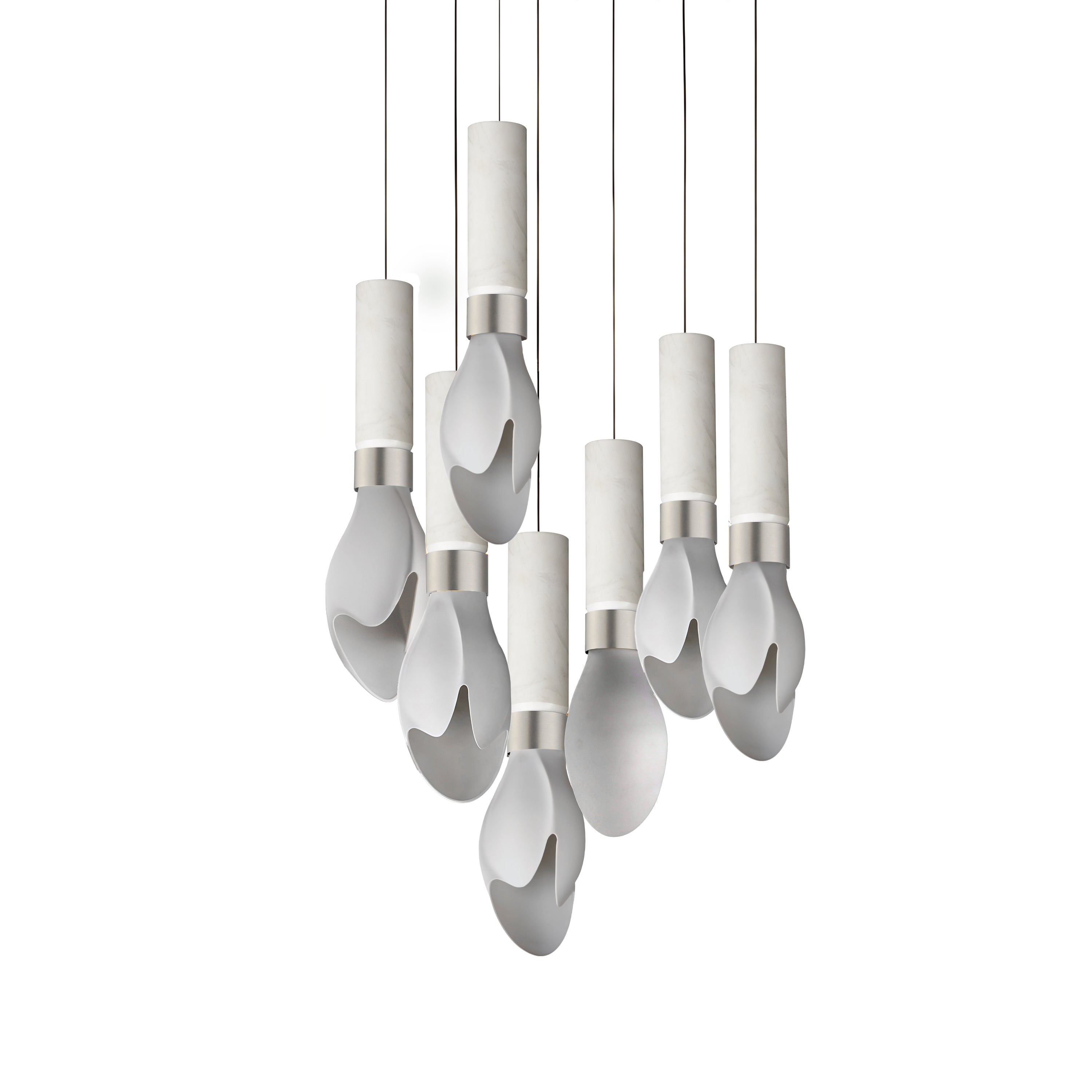 Studio M Lighting - SM30147WTWCMSN - Burgeon Pendant - Burgeon - Satin Nickel