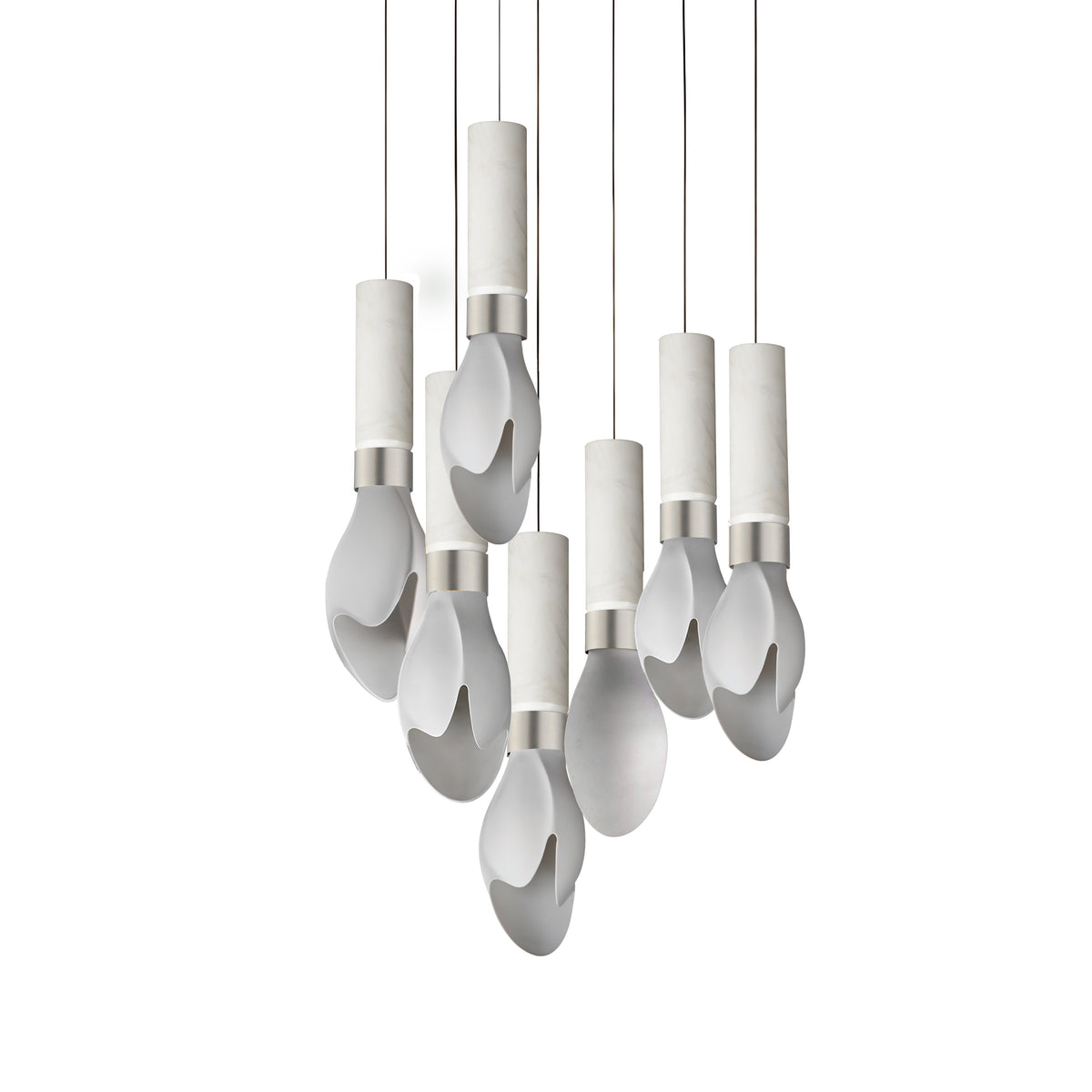 Studio M Lighting - SM30147WTWCMSN - Burgeon Pendant - Burgeon - Satin Nickel