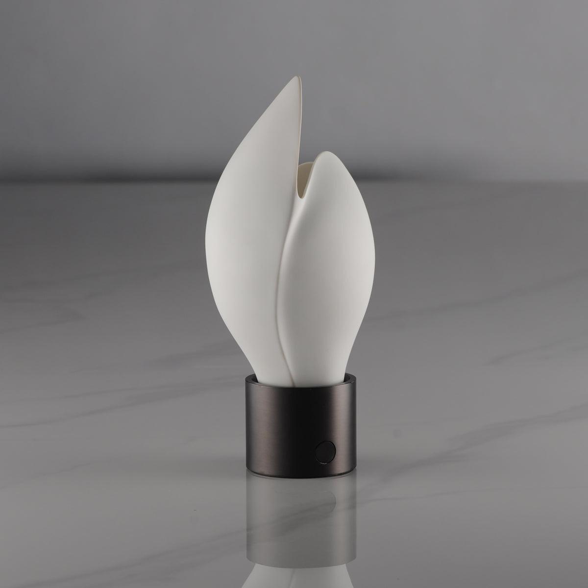 Studio M Lighting SM30149WTBGM Burgeon Table Lamp in Gunmetal, side profile view