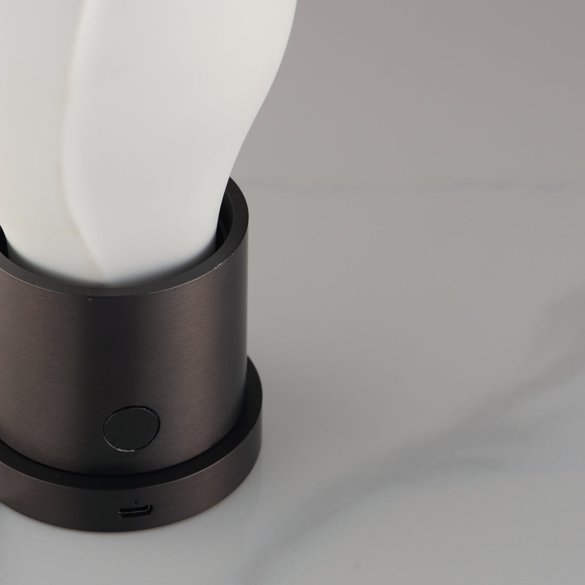 Studio M Lighting SM30149WTBGM Burgeon Table Lamp in Gunmetal, close-up detail view