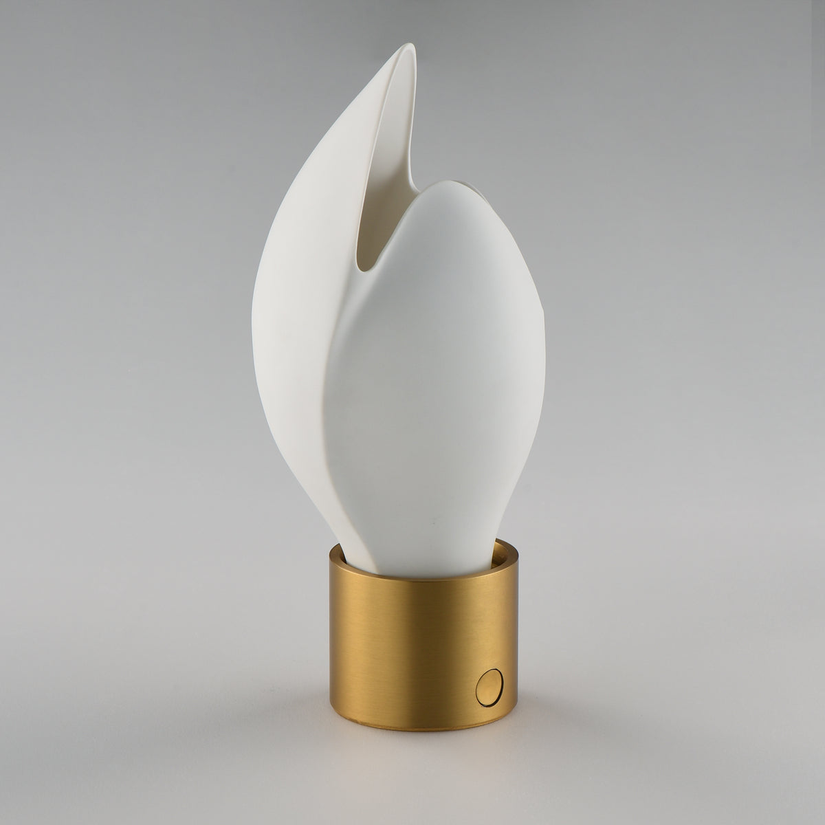 Studio M Lighting SM30149WTNAB Burgeon Table Lamp in Natural Aged Brass, three-quarter angle view