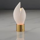 Studio M Lighting SM30149WTNAB Burgeon Lampe de table en naturel Laiton vieilli, vue de profil