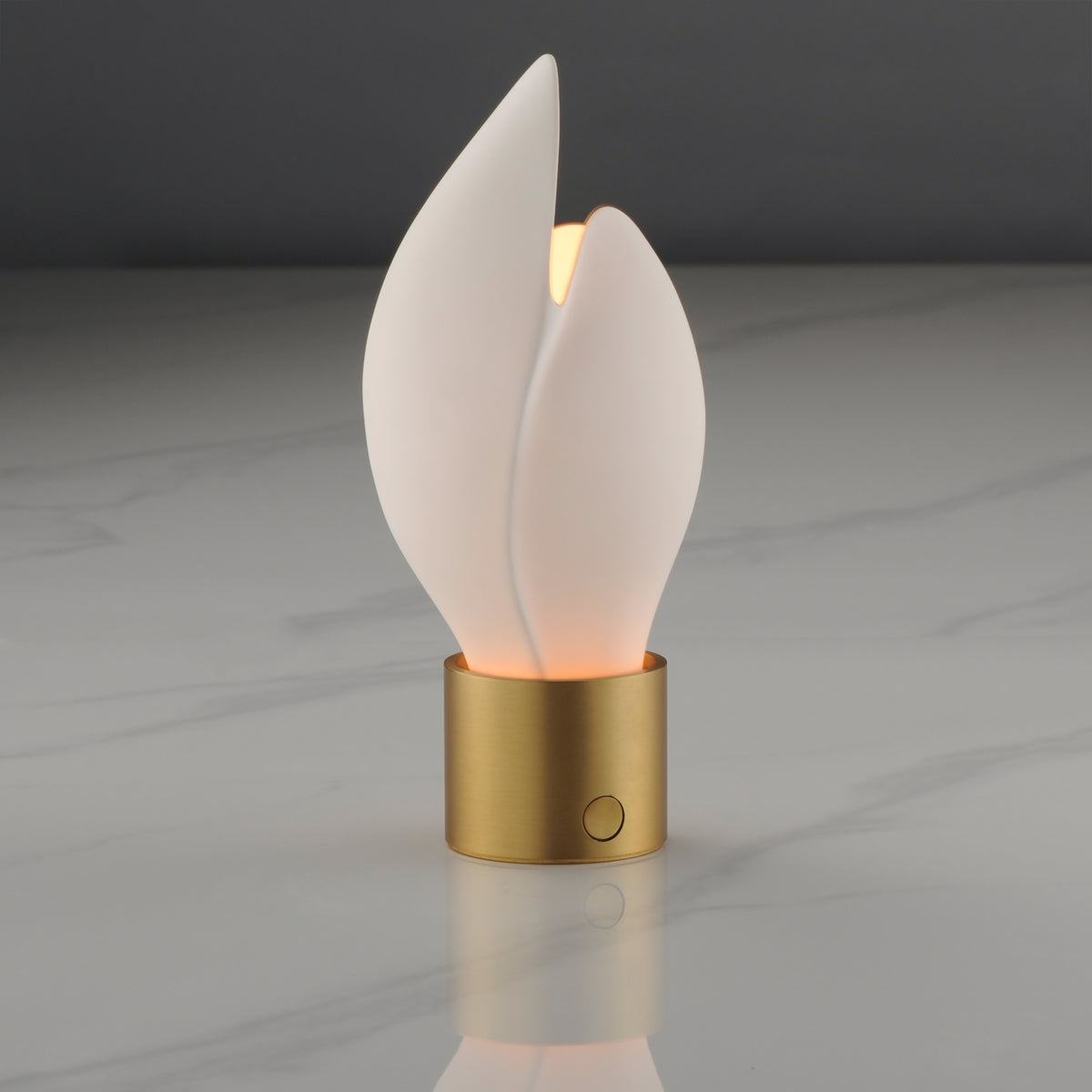 Studio M Lighting SM30149WTNAB Burgeon Table Lamp in Natural Aged Brass, side profile view