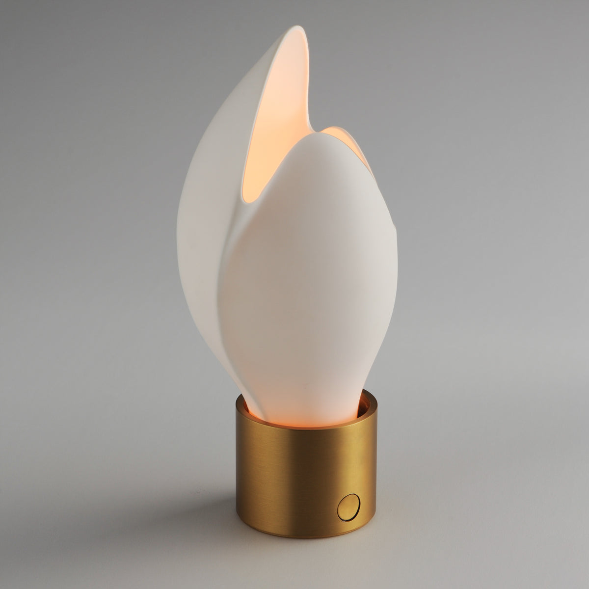 Studio M Lighting SM30149WTNAB Burgeon Table Lamp in Natural Aged Brass, installed lifestyle view
