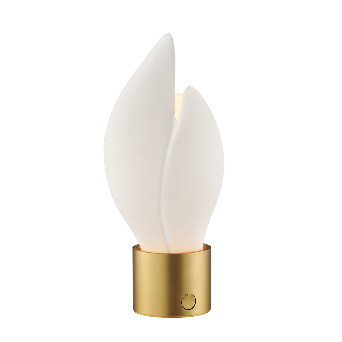 Studio M Lighting SM30149WTNAB Burgeon Table Lamp in Natural Aged Brass, front view on white background