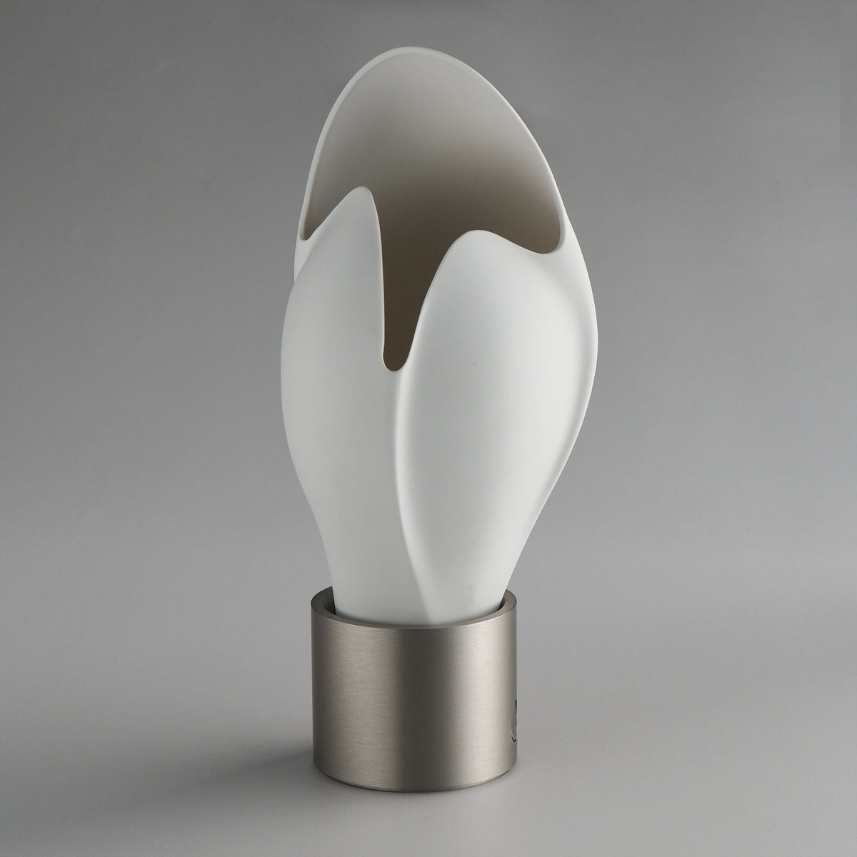 Studio M Lighting SM30149WTSN Burgeon Table Lamp in Satin Nickel, three-quarter angle view