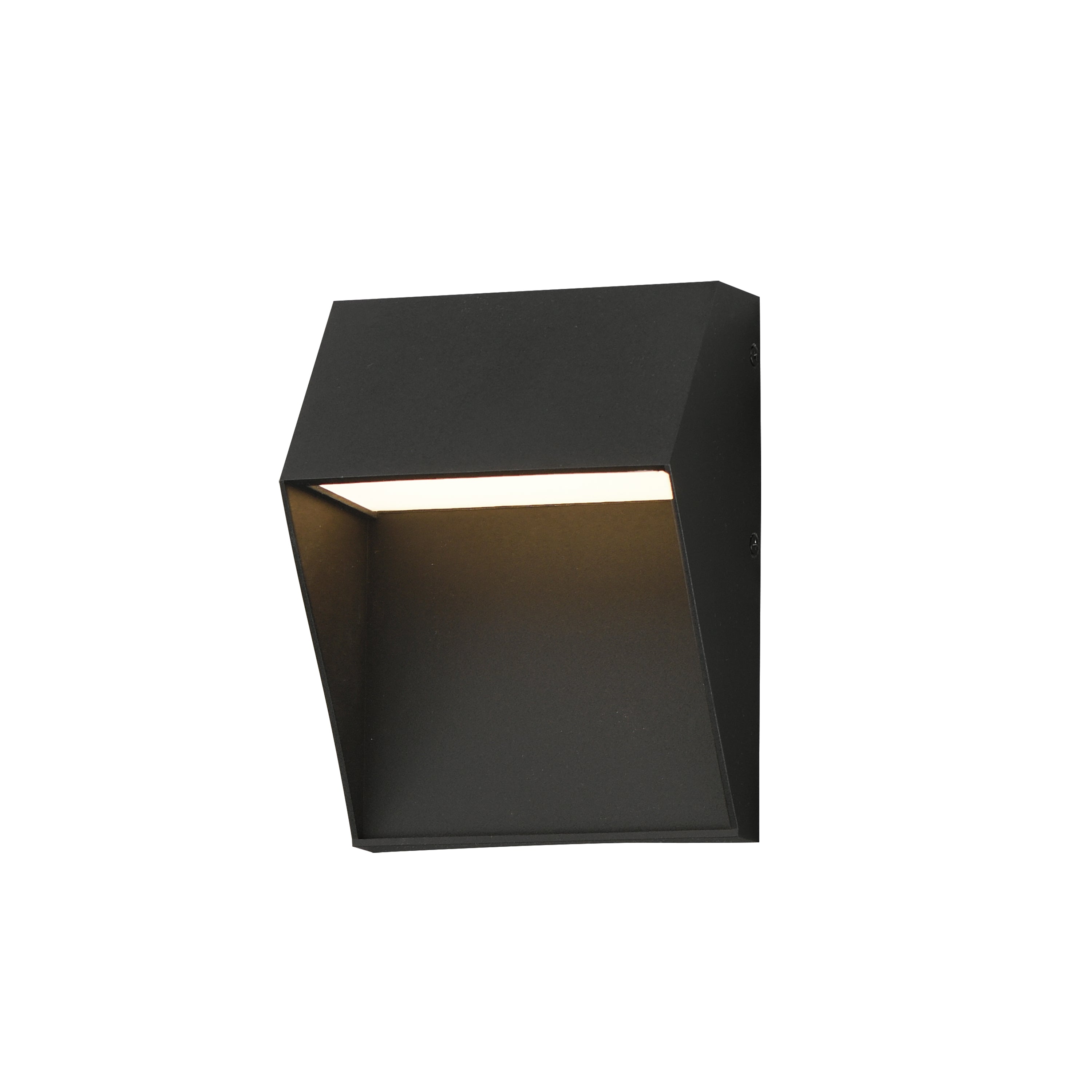 Studio M Lighting SM462132BK Cliffsedge VX Wall Sconce in Black, front view on white background
