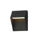Studio M Lighting SM462132BK Cliffsedge VX Murale En noir, vue de face sur fond blanc