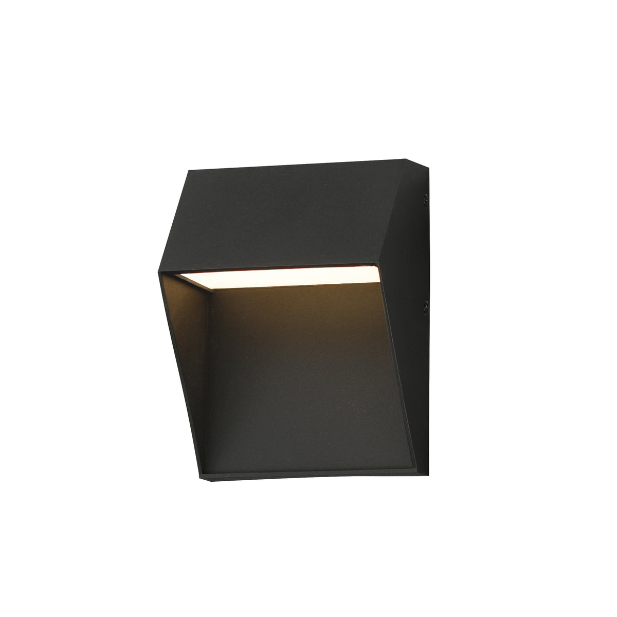 Studio M Lighting SM462132BK Cliffsedge VX Wall Sconce in Black, front view on white background