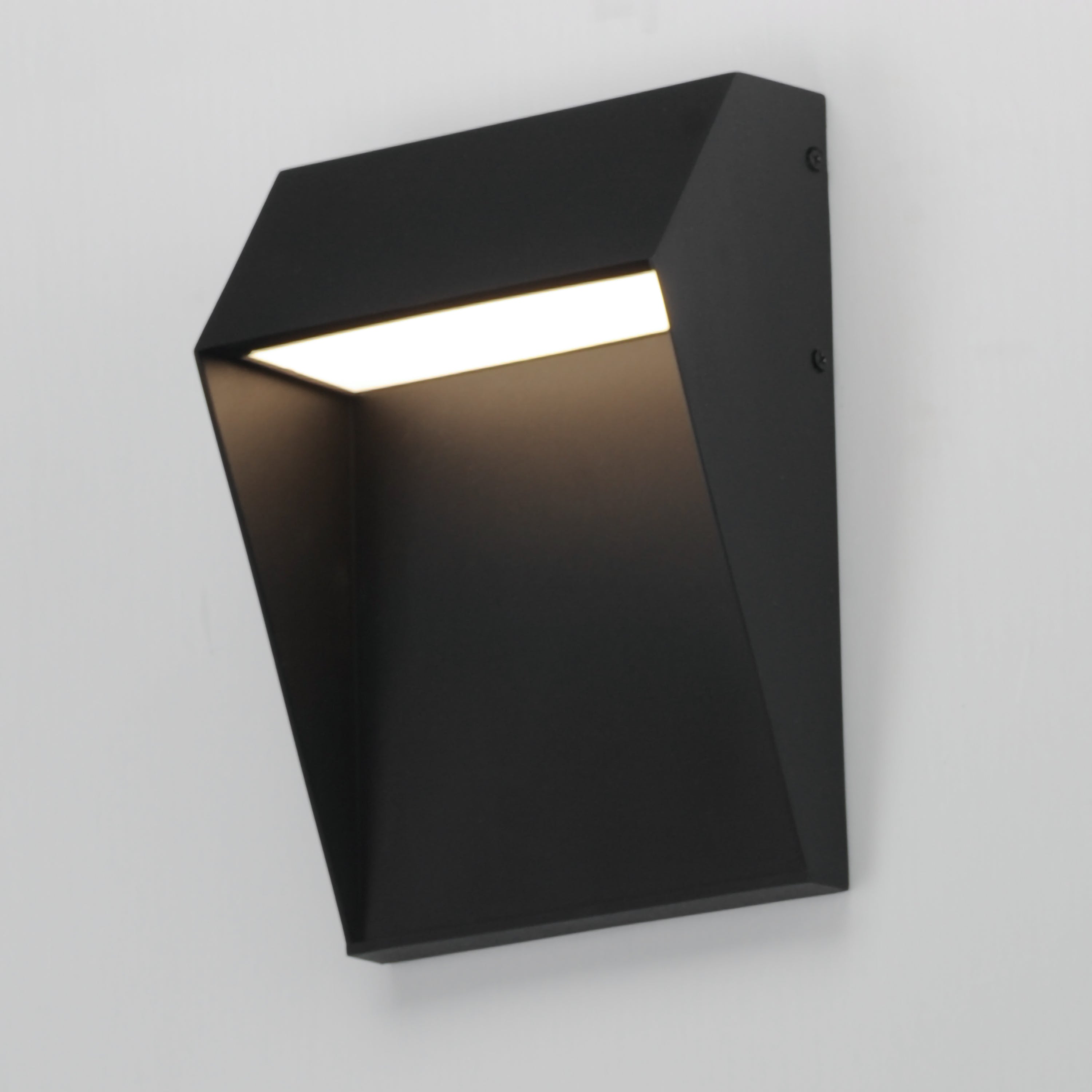Studio M Lighting SM462134BK Cliffsedge VX Wall Sconce in Black / Gold, installed lifestyle view