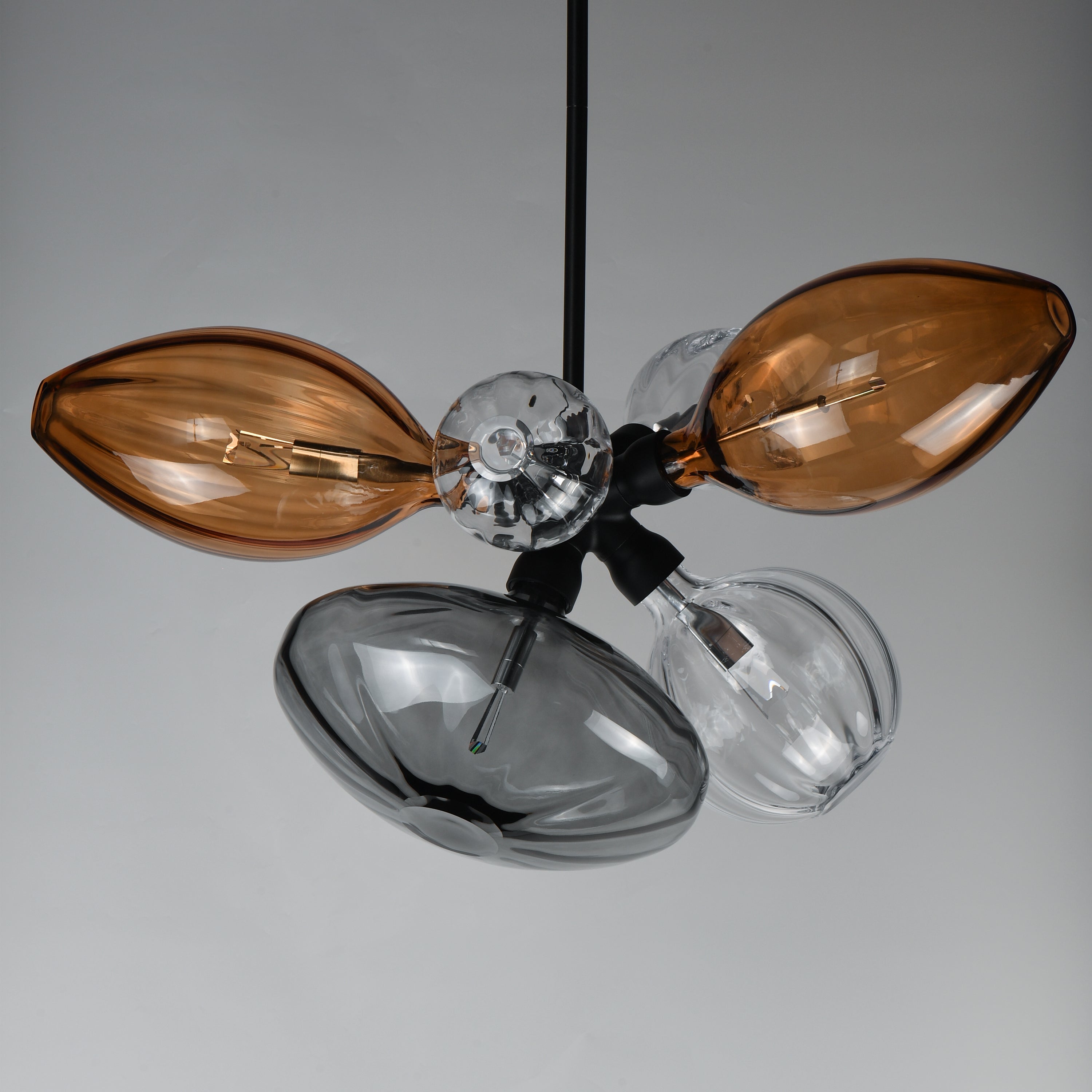 Studio M Lighting - SM49301EMSKBK - Ray Dance Cluster Pendant - Ray Dance Cluster - Black