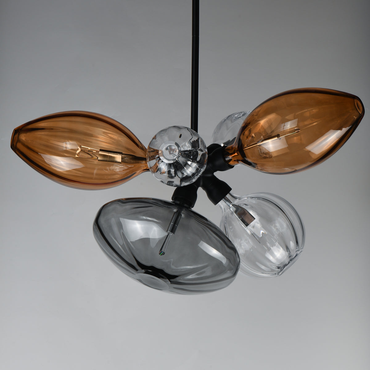 Studio M Lighting - SM49301EMSKBK - Ray Dance Cluster Pendant - Ray Dance Cluster - Black