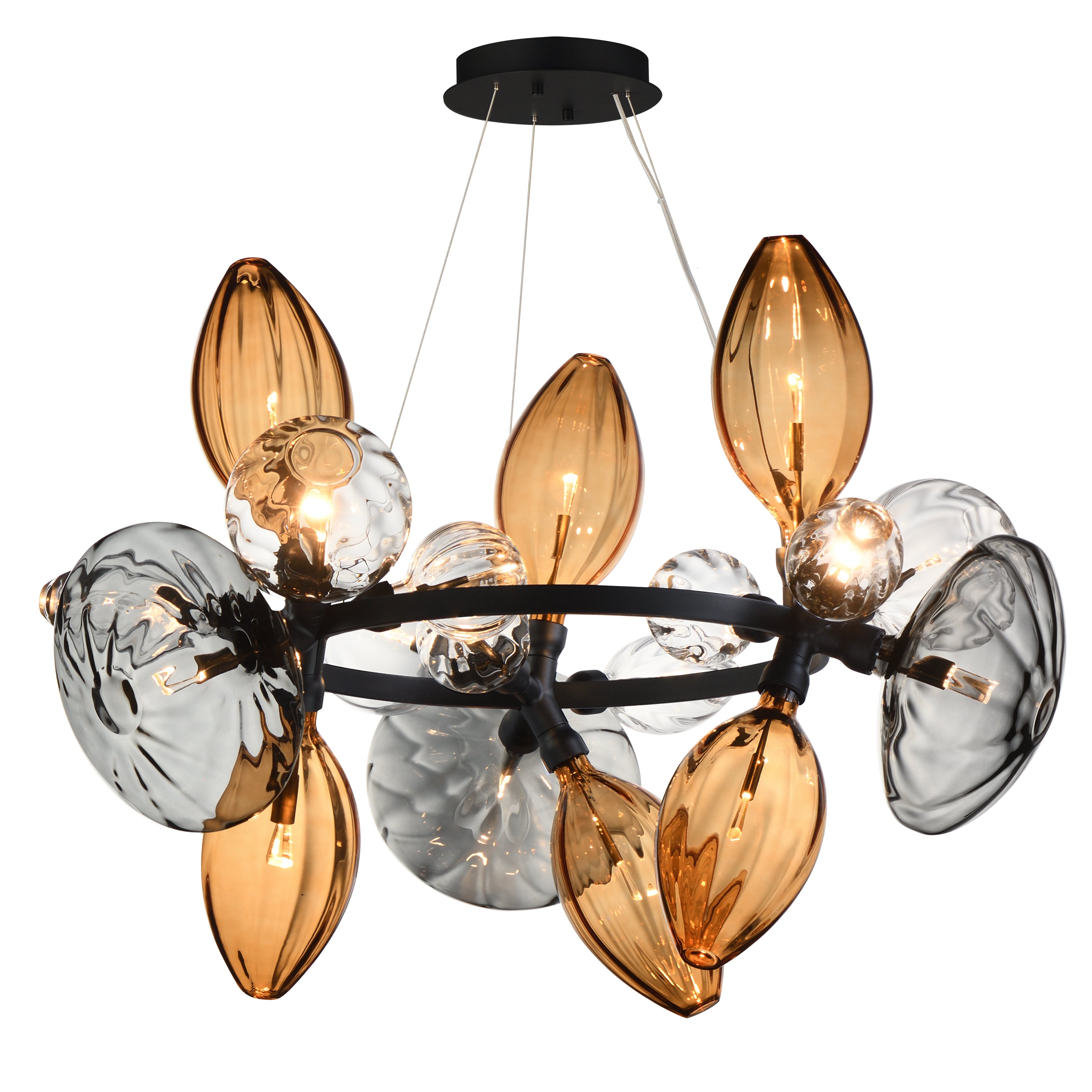 Studio M Lighting - SM49303EMSKBK - Groupe Ray Dance Suspension - Groupe de danse Ray - Noir