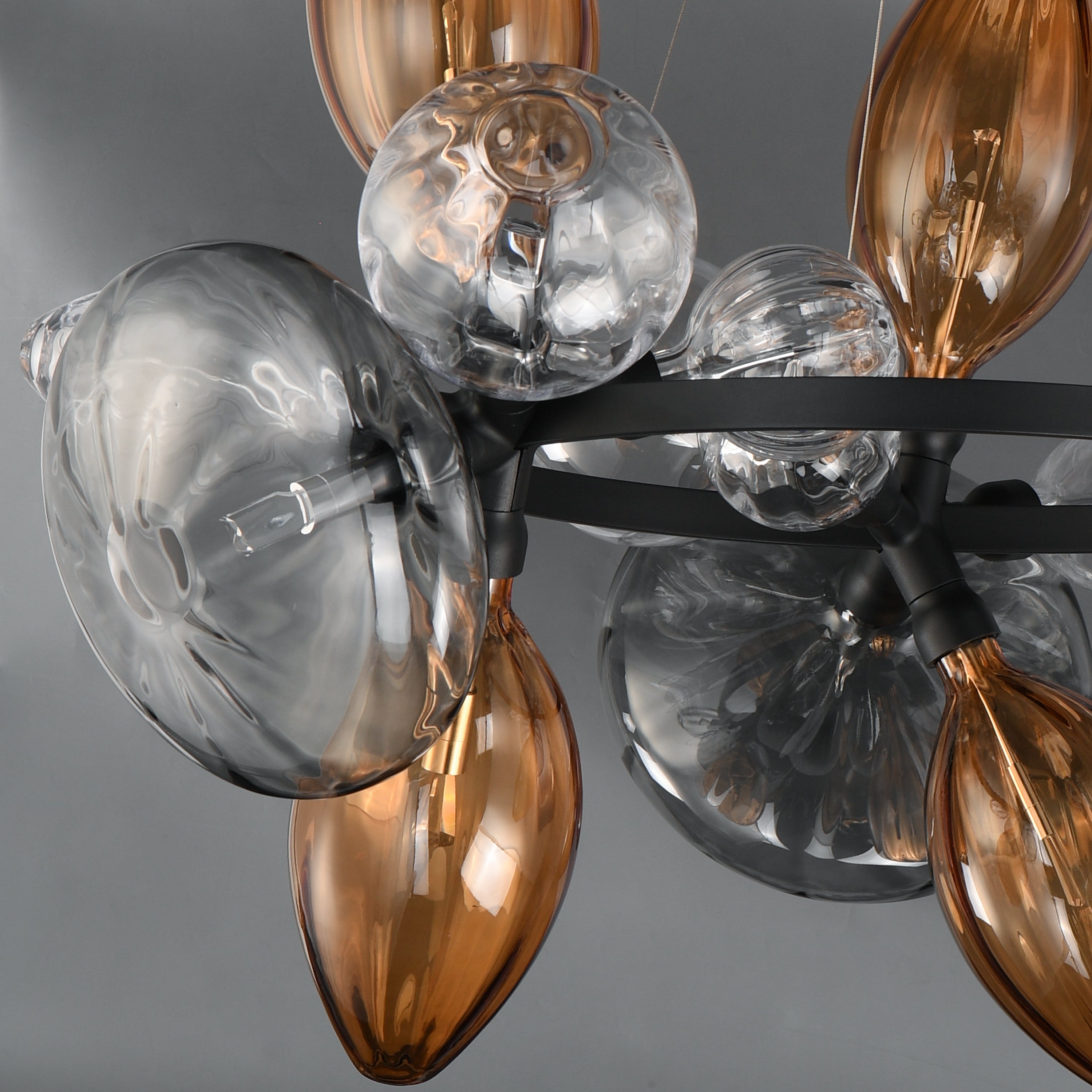 Studio M Lighting - SM49303EMSKBK - Ray Dance Cluster Pendant - Ray Dance Cluster - Black