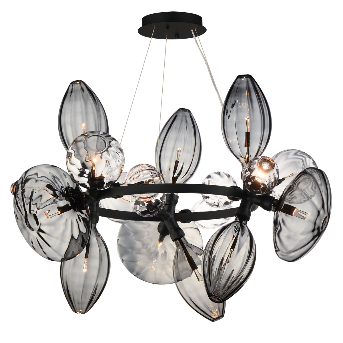 Studio M Lighting - SM49303MSCLBK - Groupe Ray Dance Suspension - Groupe de danse Ray - Noir