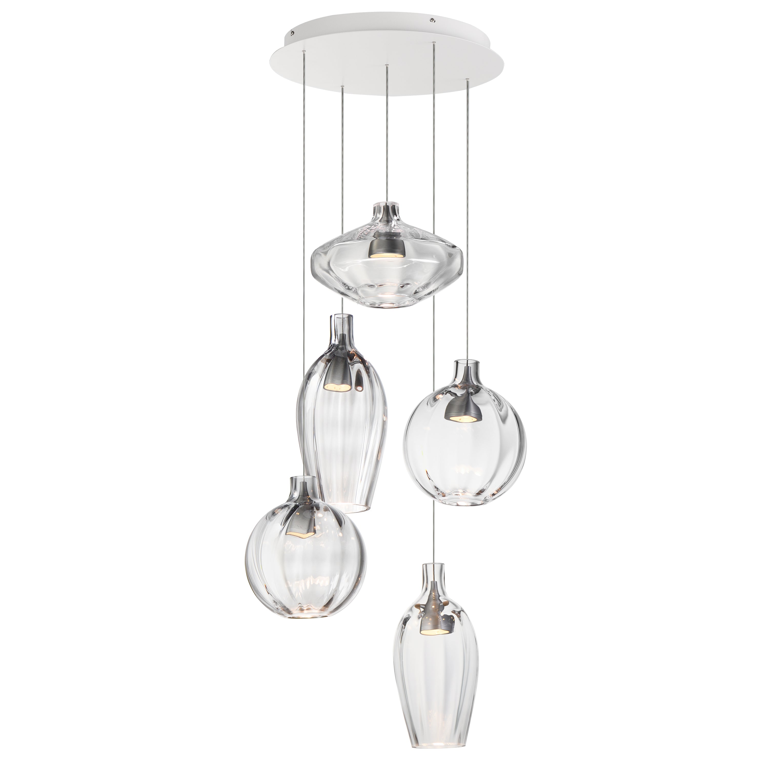 Studio M Lighting - SM49315CL - Ray Dance Pendant - Ray Dance - Brushed Aluminum